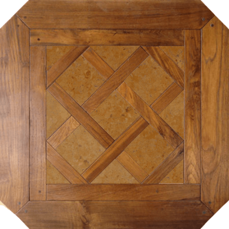Legno di teak e pietra calcare gilva coclea (1)